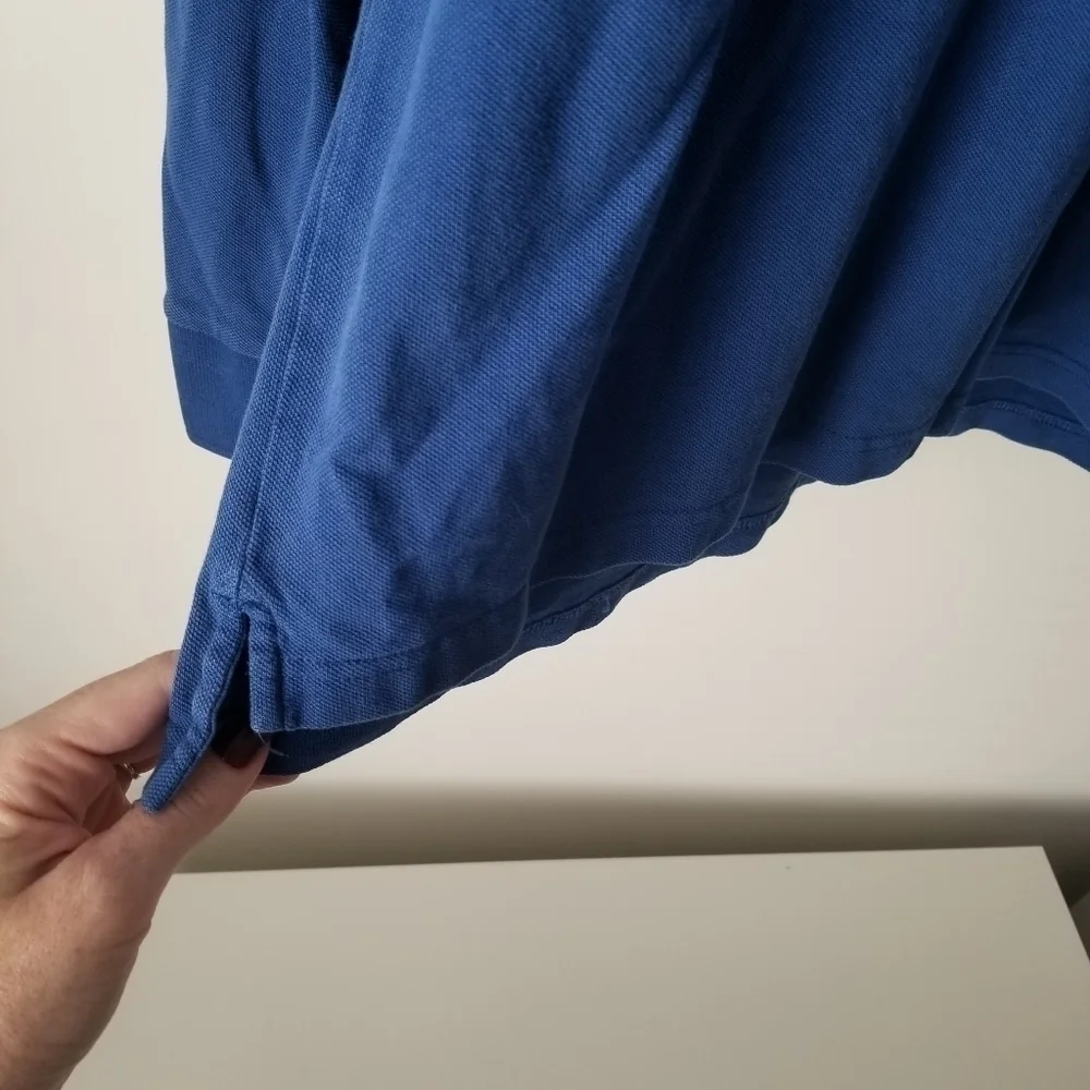 J Crew Royal Blue Classic Polo Long Sleeve Polo Shirt Size XL Tall